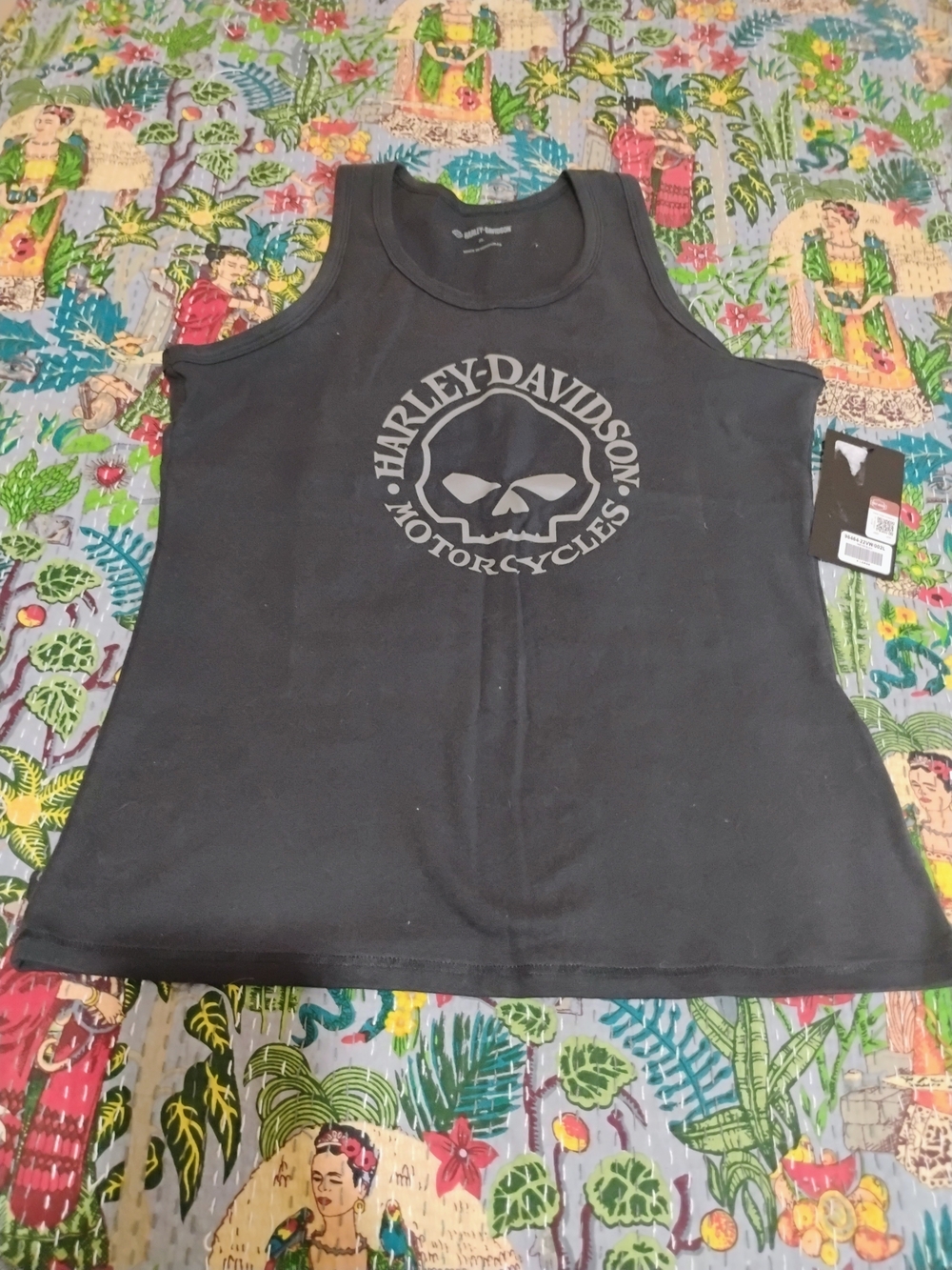 Harley-Davidson Black Tank Top with Skull Logo